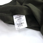 Eddie Bauer Dobby Button-Down Shirt, L, Khaki, Cotton, All-Over Print, Unused