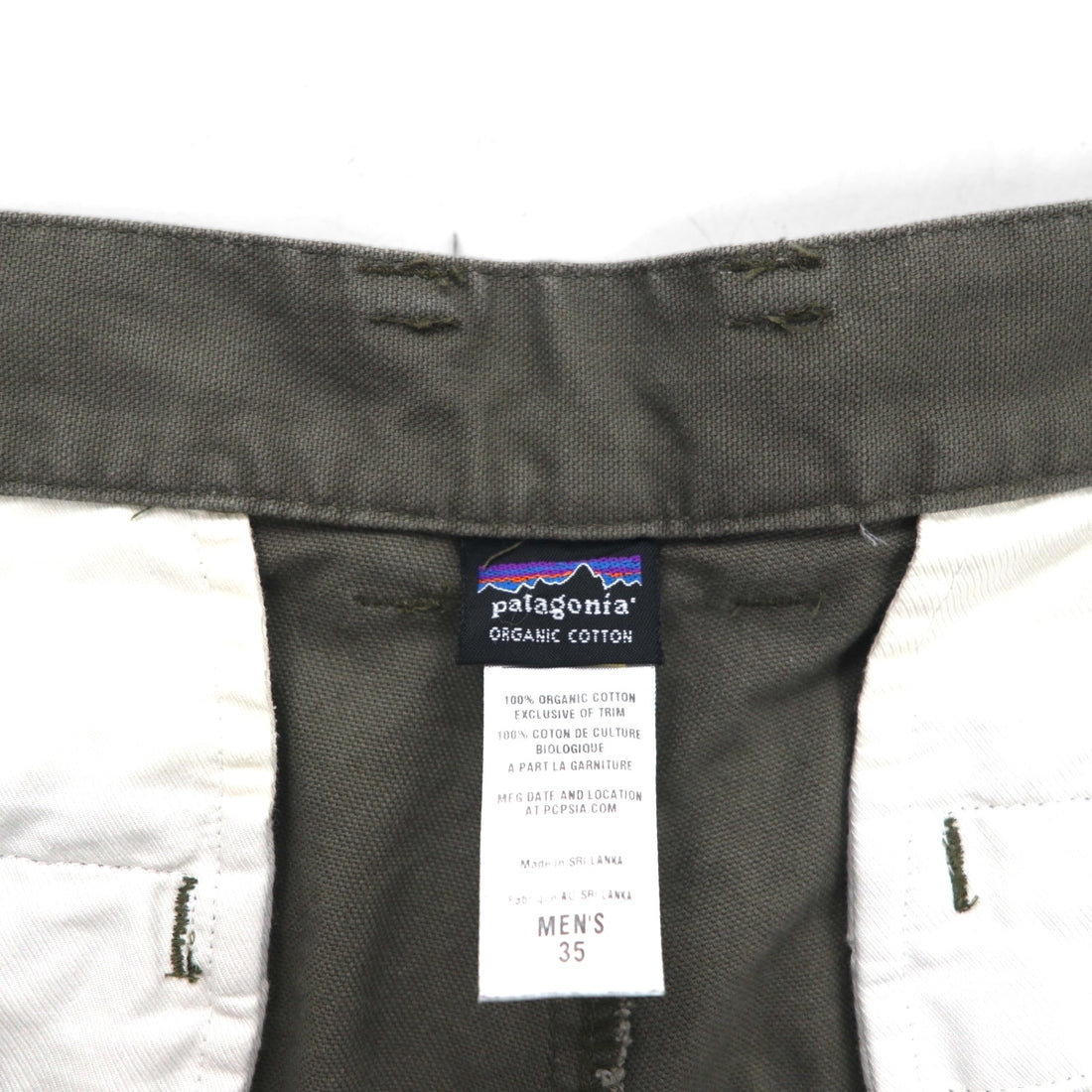 patagonia ダック ワークパンツ L カーキ オーガニックコットン 56831