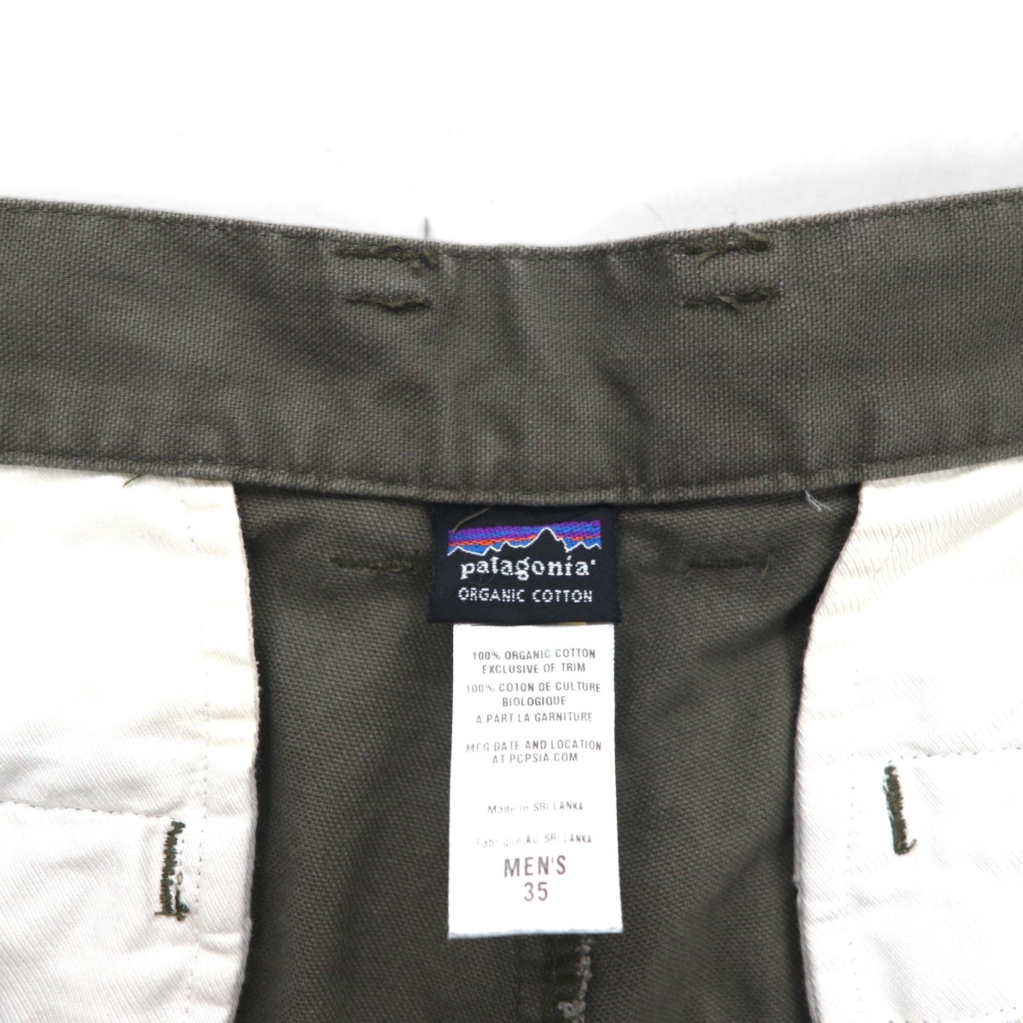 patagonia ダック ワークパンツ L カーキ オーガニックコットン 56831