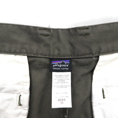 patagonia ダック ワークパンツ L カーキ オーガニックコットン 56831