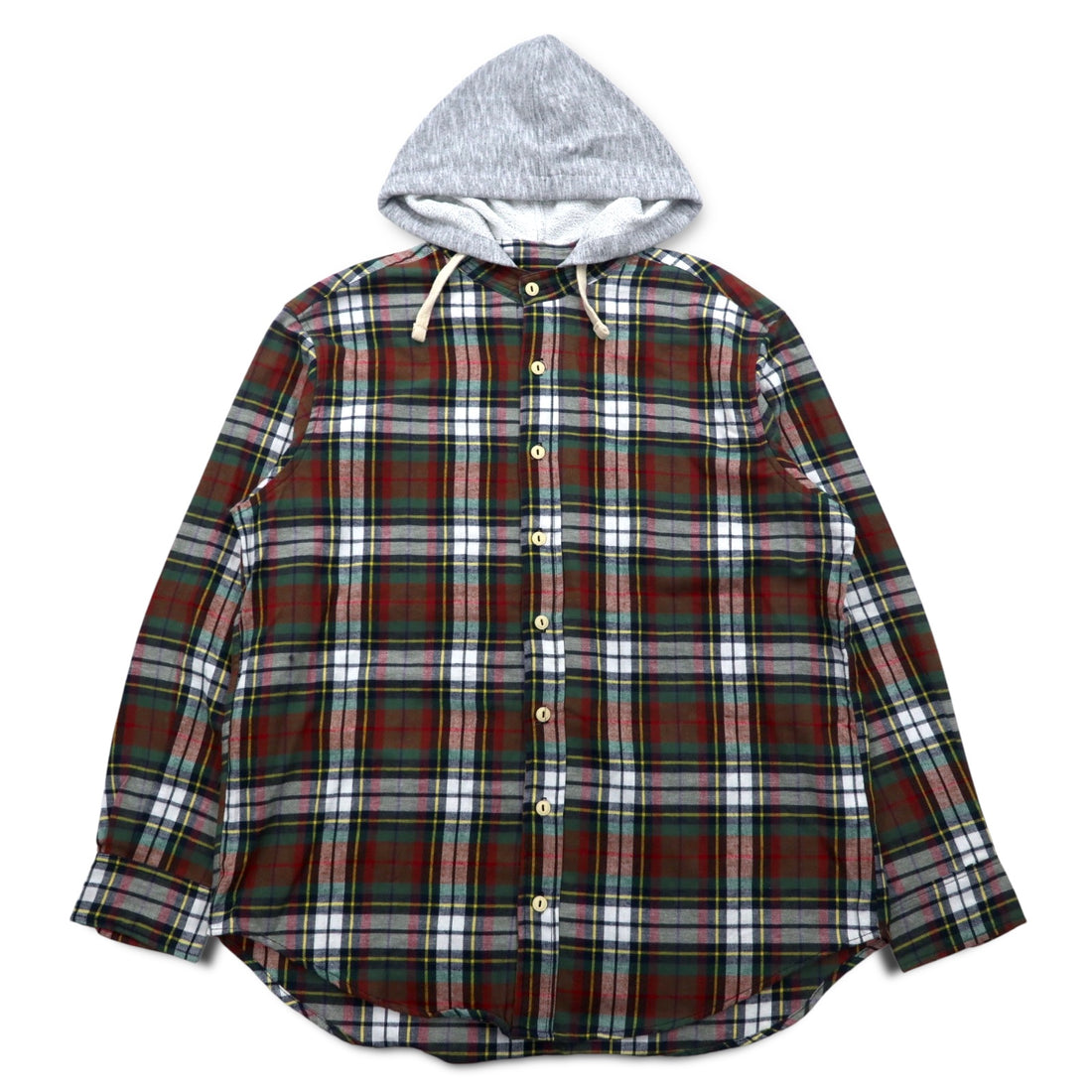 Sunday Works USA Hooded Check Shirt XL Red Green UNION MADE
