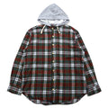 Sunday Works USA Hooded Check Shirt XL Red Green UNION MADE