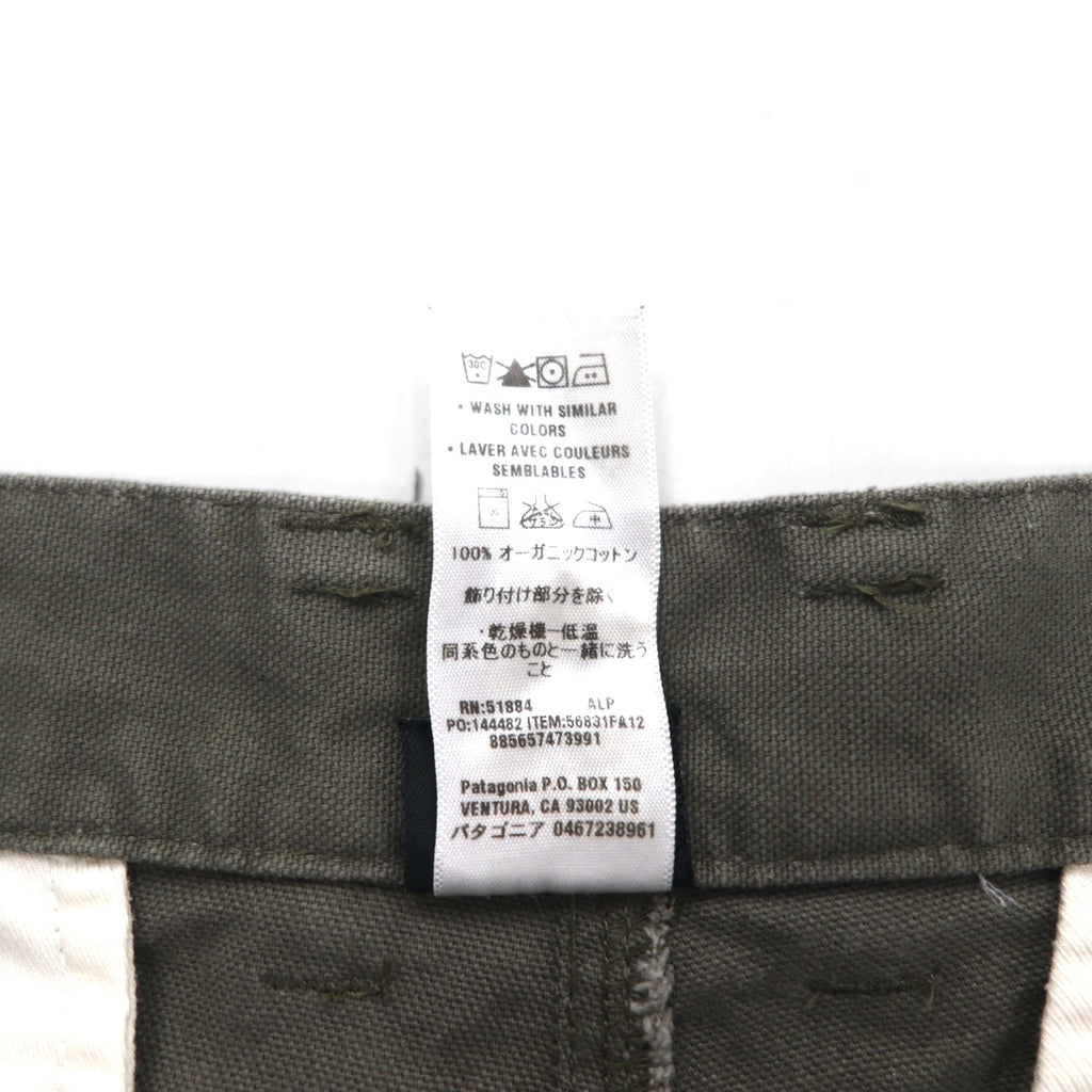 patagonia ダック ワークパンツ L カーキ オーガニックコットン 56831