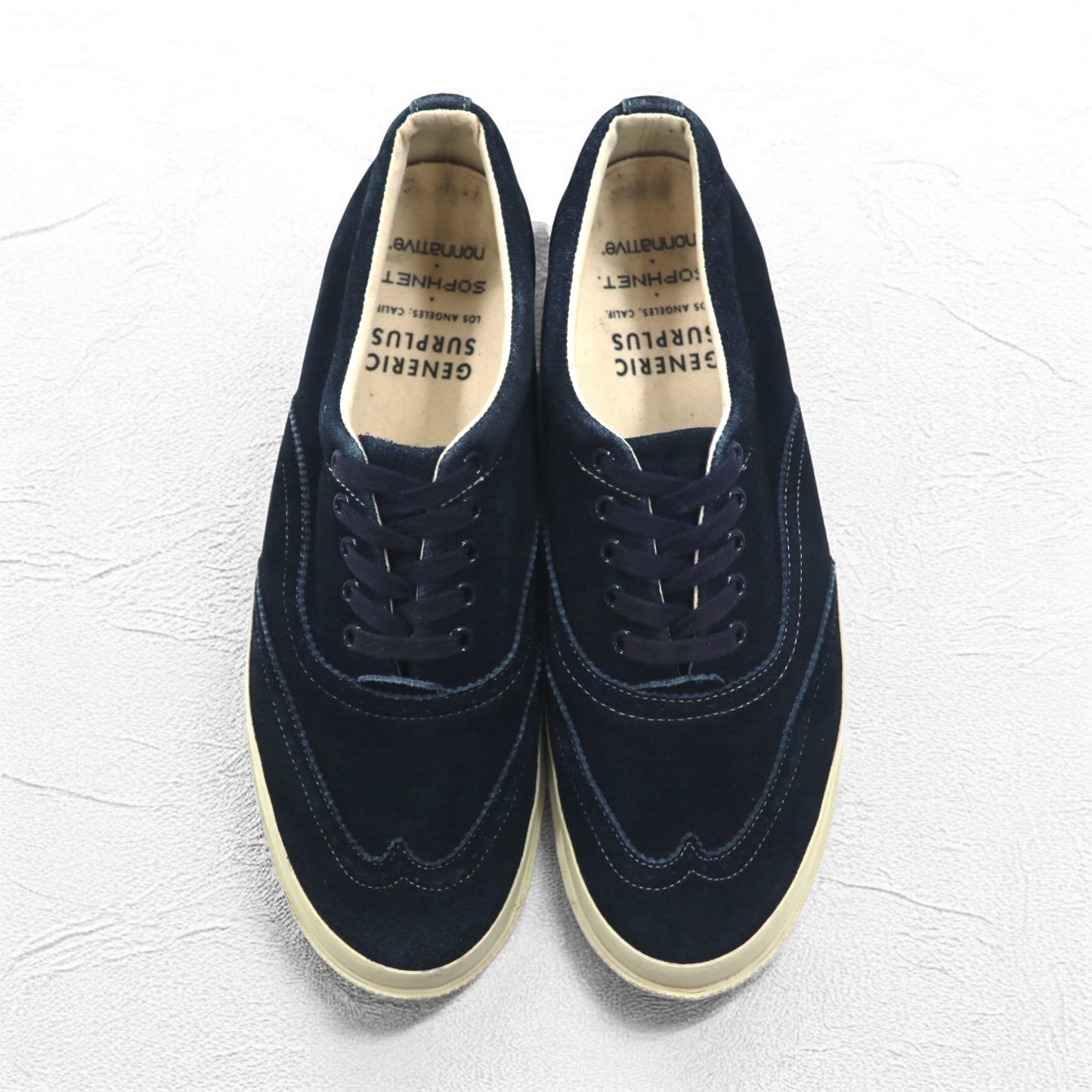 nonnative × SOPHNET. × GENERIC SURPLUS ウイングチップ スニーカー 28.5cm ネイビー スエード EP20