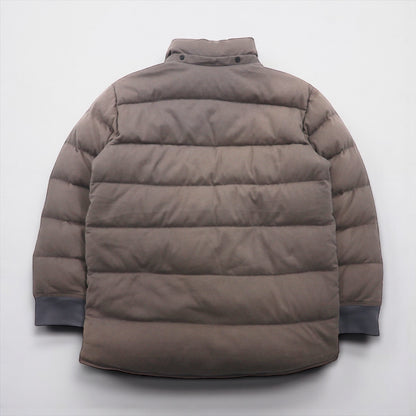 KITH x NANO UNIVERSE x Nishikawa Down NAKAMEGURO QUARTER-ZIP PULLOVER CINDER Pullover Down Jacket, Size S, Kangaroo Pocket, Anorak Parka, KH1080