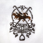 Polo by Ralph Lauren 90s Polo Shirt, XL, White Cotton, Pique, Polo Player, Back Logo Embroidery