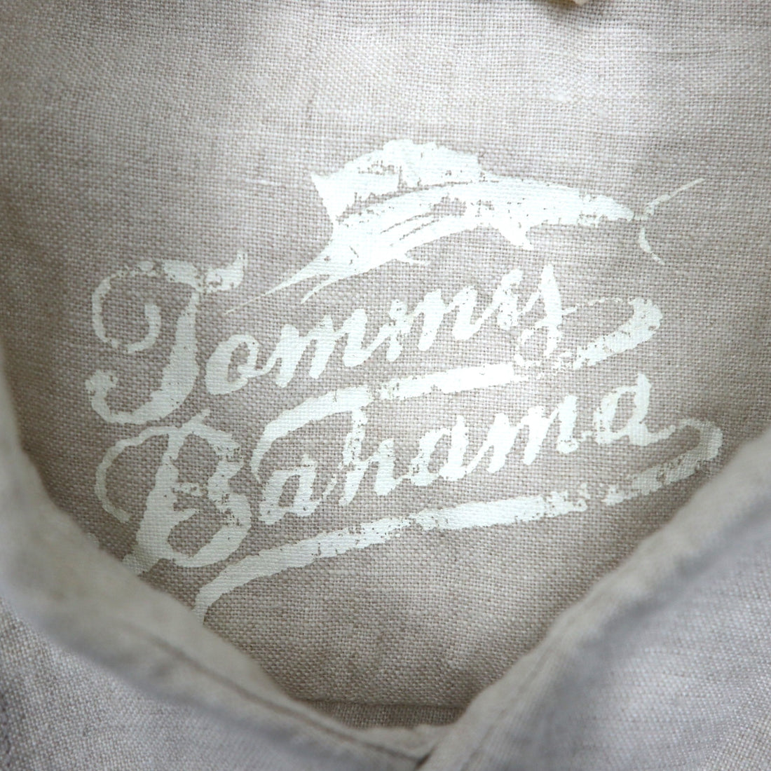 90s Vintage Linen Shirt, XL, Beige, Chest Pocket, Tommy Bahama