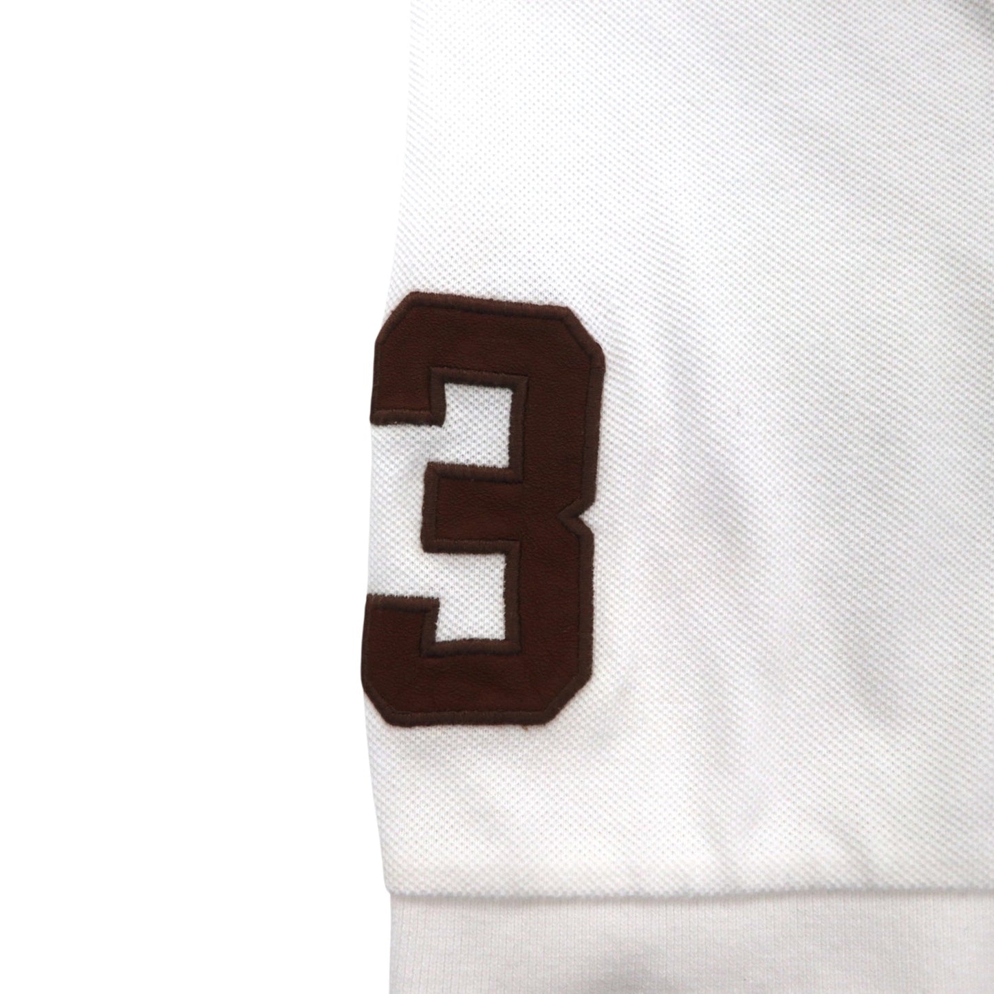 Polo by Ralph Lauren 90年代 ポロシャツ XL ホワイト コットン 鹿の子 ポロプレイヤー バックロゴ刺繍