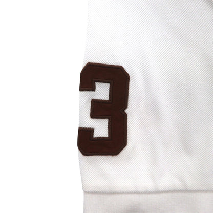 Polo by Ralph Lauren 90年代 ポロシャツ XL ホワイト コットン 鹿の子 ポロプレイヤー バックロゴ刺繍