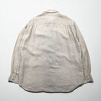 90s Vintage Linen Shirt, XL, Beige, Chest Pocket, Tommy Bahama