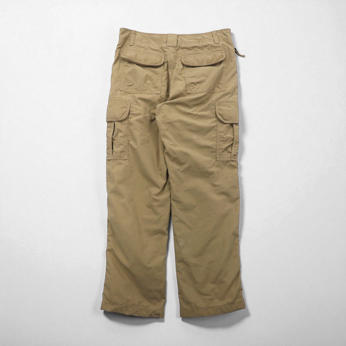 L.L.Bean アウトドア カーゴパンツ M ベージュ コットン NATURAL FIT カモフラ 裏地505908