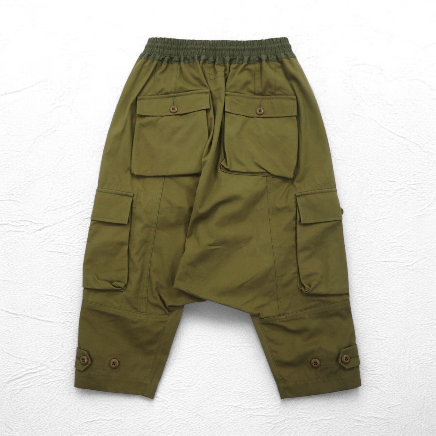 JUNYA WATANABE MAN Cargo Sarouel Pants XS Khaki Cotton AD2021 Made in Japan