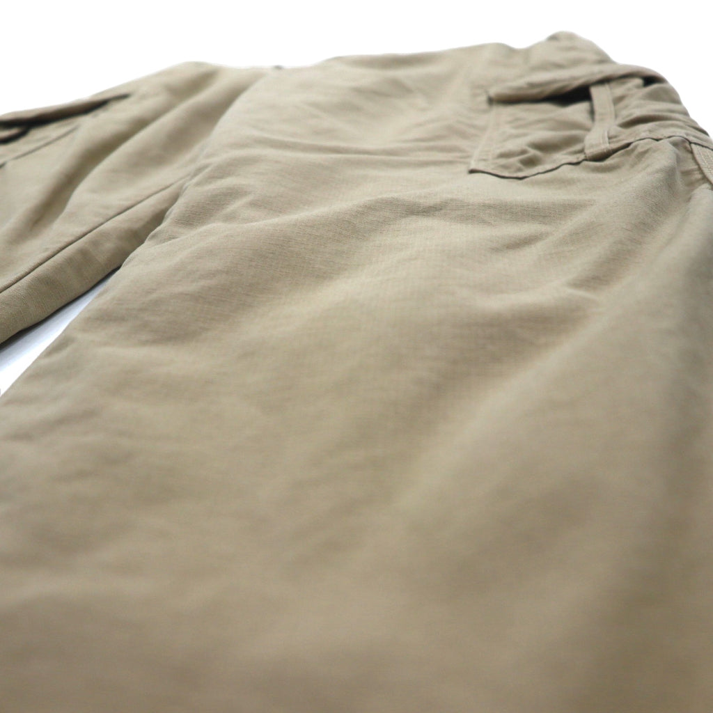 LLBean Outdoor Cargo Pants, Size M, Beige, Cotton, Natural Fit, Camouflage Lining, 505908