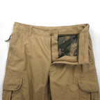 LLBean Outdoor Cargo Pants, Size M, Beige, Cotton, Natural Fit, Camouflage Lining, 505908