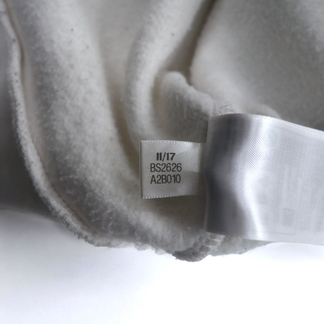 adidas originals numbering print sweatshirt XS white mesh switching WINTER CREW SWEATSHIRT BS2626