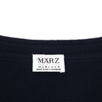 80s West Germany Vintage Knit Cardigan, Size L, Navy, V-Neck, MARZ MUNCHEN, Made in West Germany, 1980s