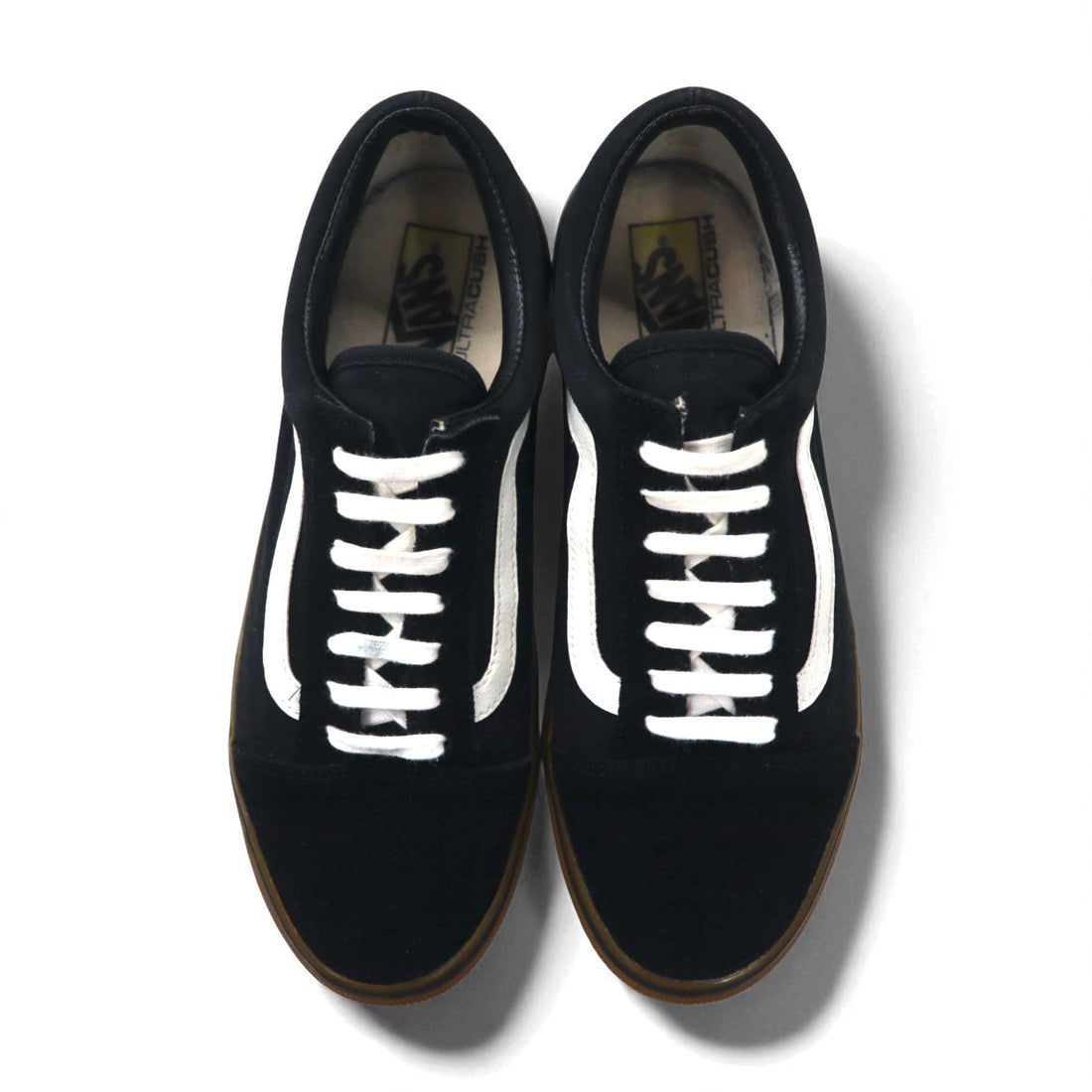 VANS Old Skool DX Suede Sneakers, Size 26.5cm, Black Canvas with Gum Sole, V36CL+ (556436-0014)