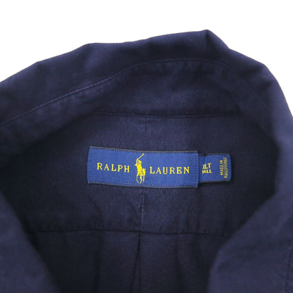 Ralph Lauren Button-Down Shirt, XL, Navy Cotton, Small Pony Embroidery