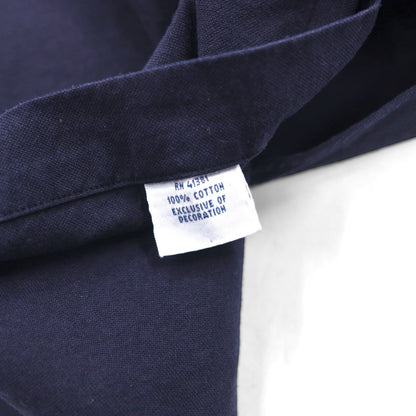 Ralph Lauren Button-Down Shirt, XL, Navy Cotton, Small Pony Embroidery
