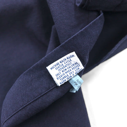 Ralph Lauren Button-Down Shirt, XL, Navy Cotton, Small Pony Embroidery