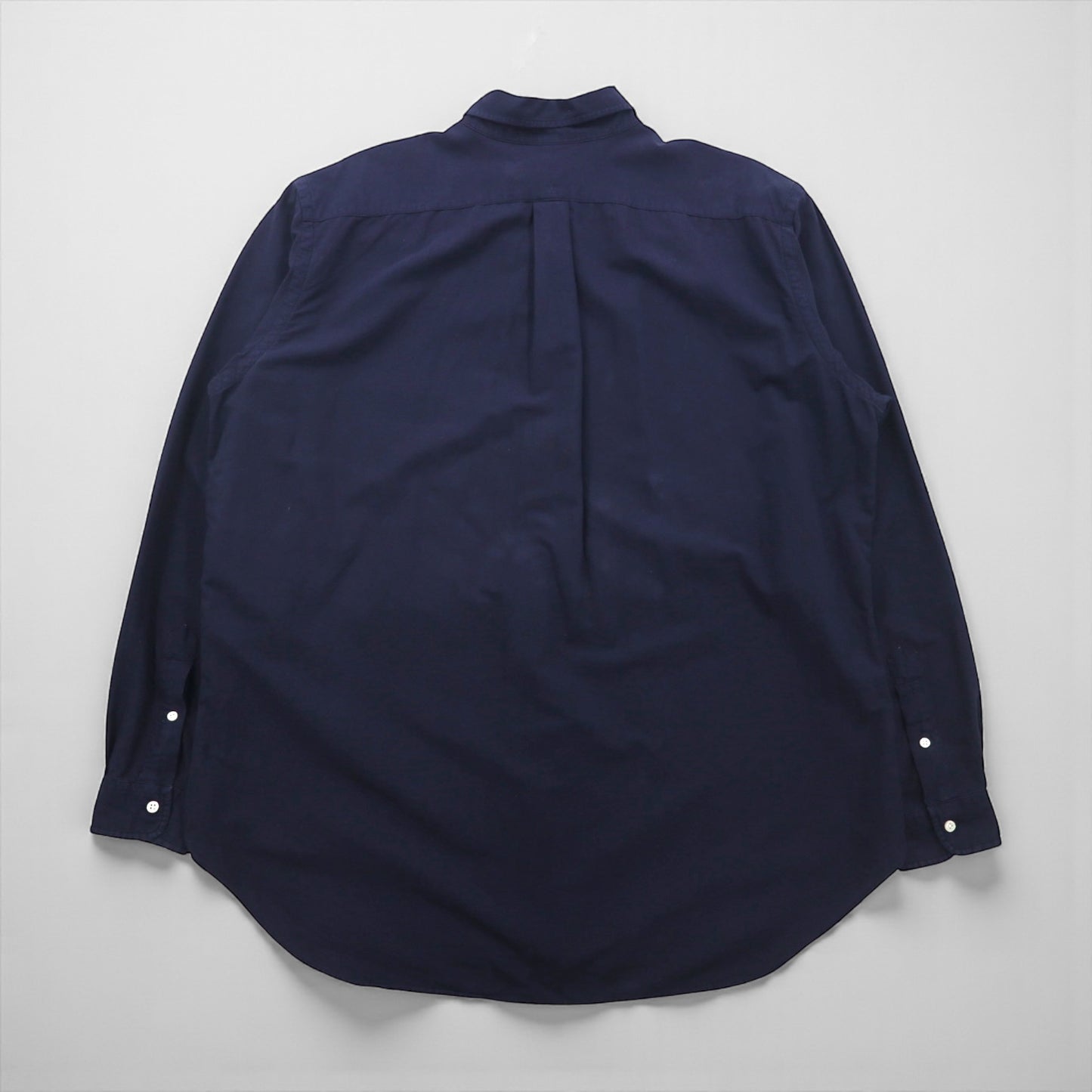 Ralph Lauren Button-Down Shirt, XL, Navy Cotton, Small Pony Embroidery