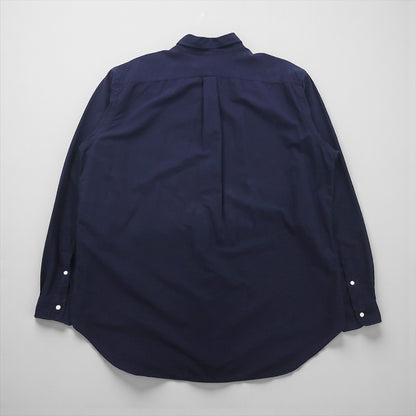 Ralph Lauren Button-Down Shirt, XL, Navy Cotton, Small Pony Embroidery