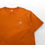 carhartt ポケット Tシャツ ポケT XL オレンジ コットン ホンジュラス戦