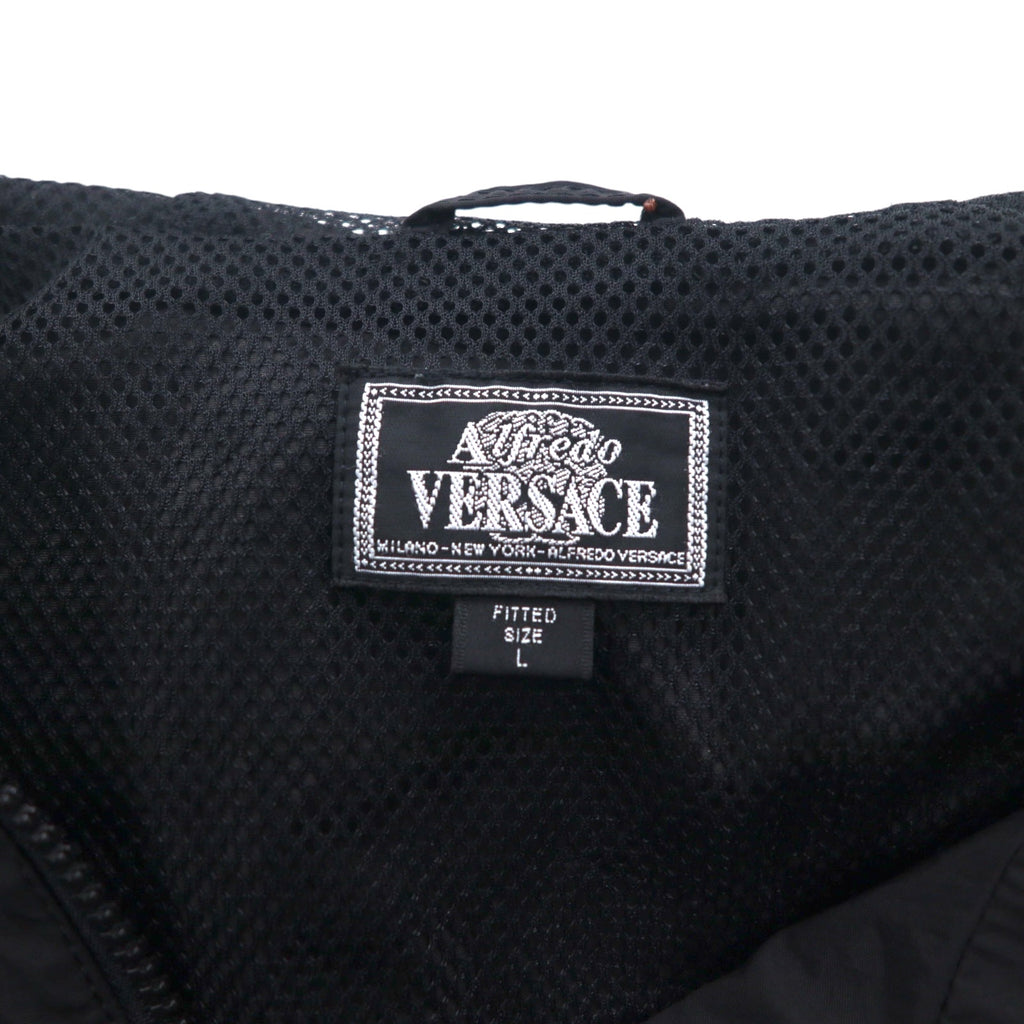 Alfredo VERSACE (A.VERSACE) 90s Nylon Jacket Parka L Black Mesh Liner