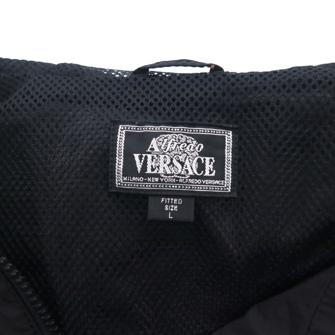 Alfredo VERSACE (A.VERSACE) 90s Nylon Jacket Parka L Black Mesh Liner