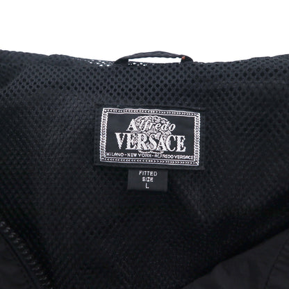 Alfredo VERSACE ( A.VERSACE ) 90年代 ナイロンジャケット パーカー L ブラック メッシュライナー