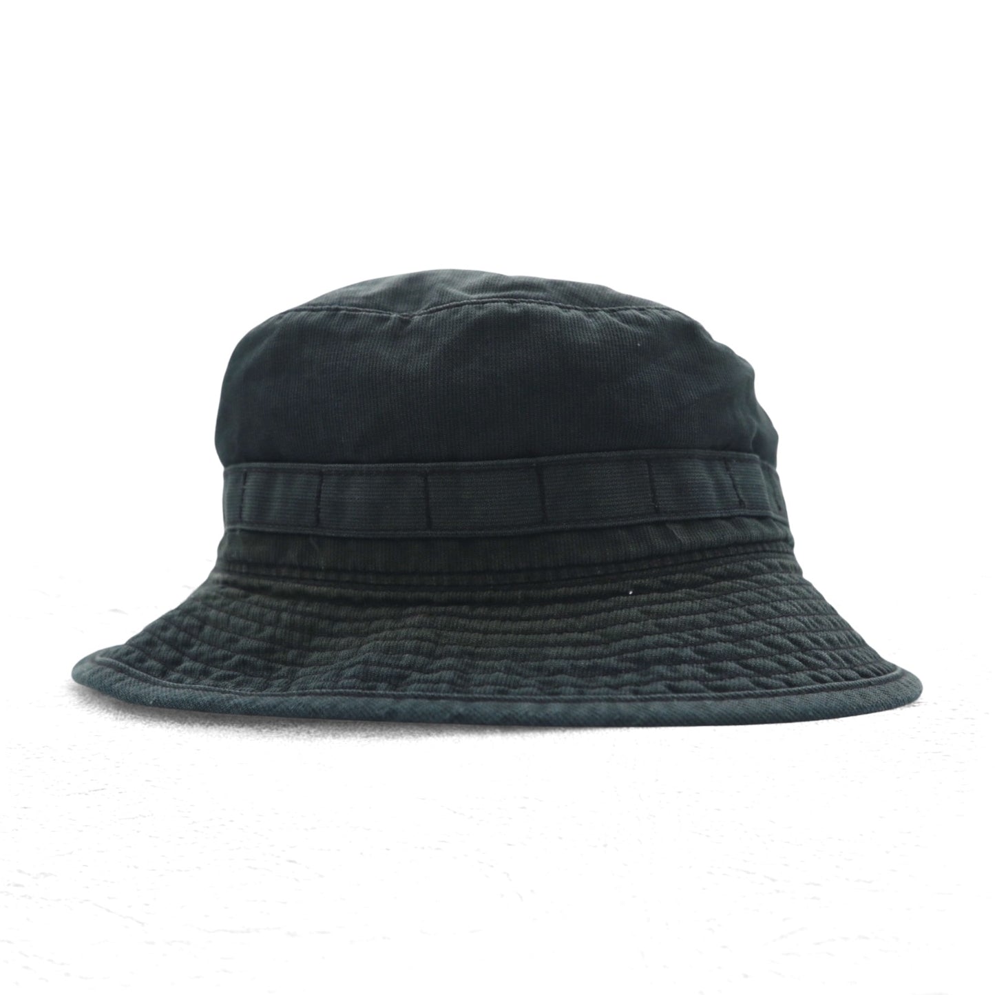 Polo by Ralph Lauren 90年代 バケットハット サファリハット L/XL ブラック コットン フェード