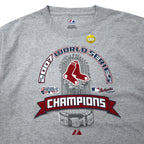 majestic プリント Tシャツ L グレー コットン MLB 2007 WORLD SERIES 未使用品