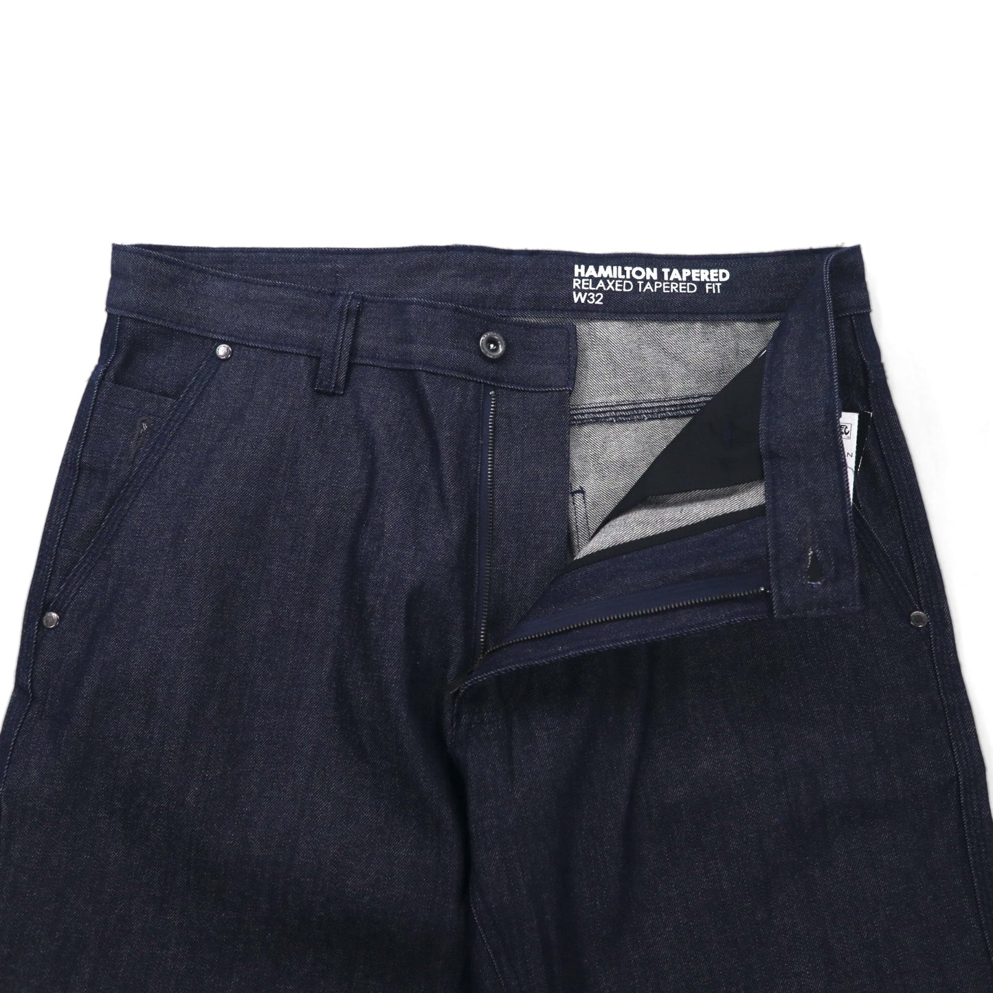 SEAN JOHN Relaxed Tapered Fit Rigid Denim Pants, Size L, Dark Indigo, Hamilton Tapered, Unused