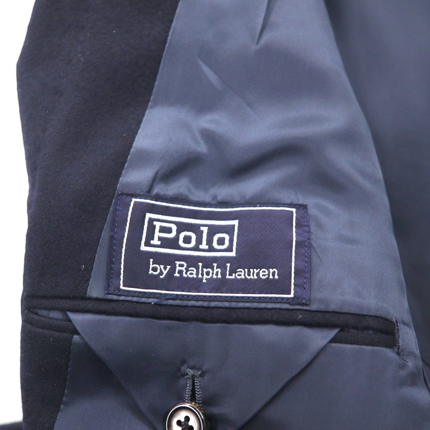 Polo Ralph Lauren 90年代 2B ブレザー 紺ブレ テーラードジャケット L ネイビー ウール 金ボタン
