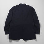 Polo Ralph Lauren 90s Navy Wool Two-Button Blazer, Size L, Gold Buttons