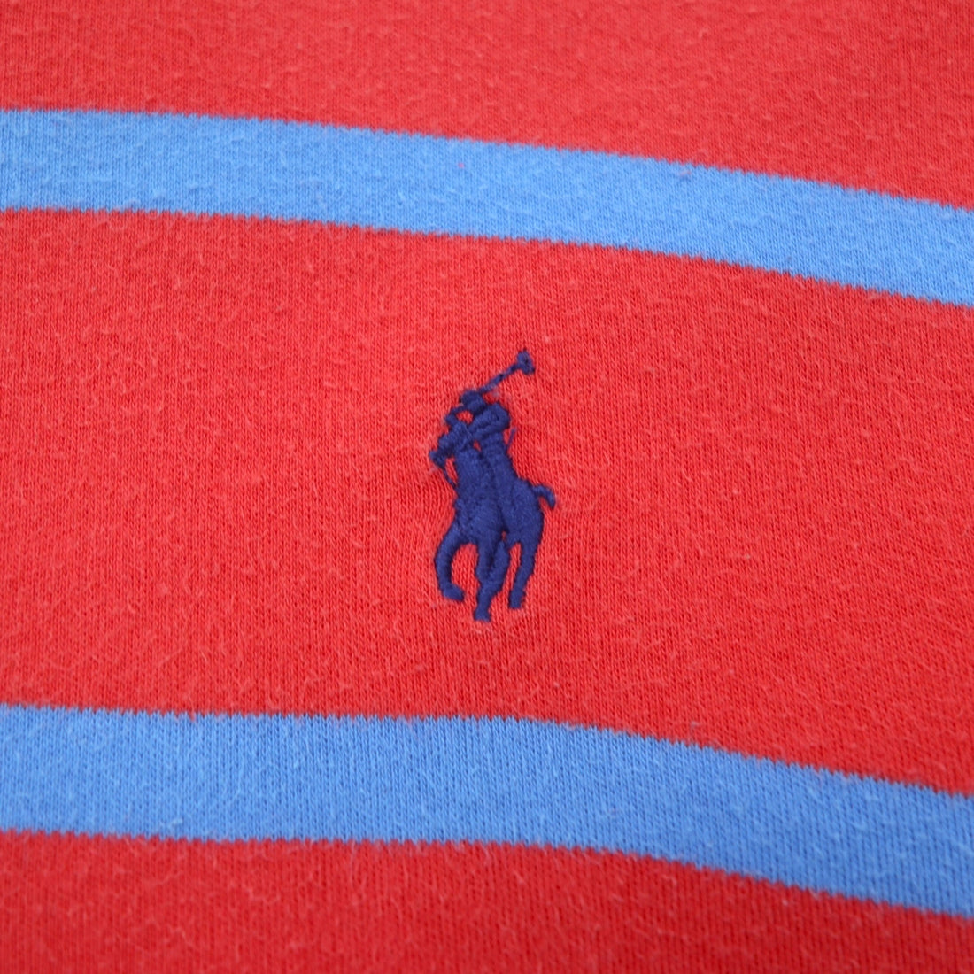 Polo by Ralph Lauren striped polo shirt, XXL, pink cotton, small pony embroidery, made in Sri Lanka