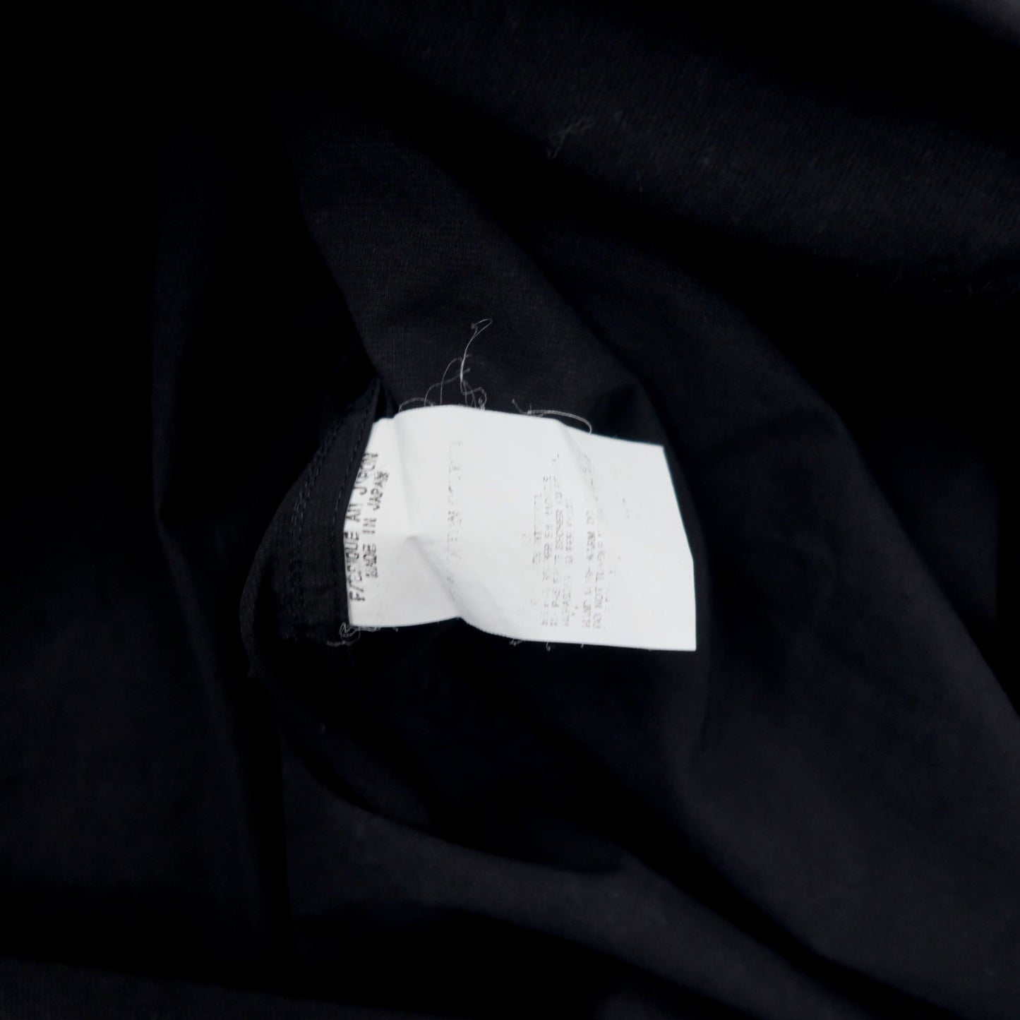 Yohji Yamamoto COSTUME D' HOMME 半袖 ボタンダウンシャツ 3 ブラック コットン 日本製
