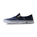 POLO RALPH LAUREN スリッポン スニーカー THOMPSON III-NE 27cm ネイビー キャンバス 刺繡 エンブレム