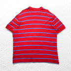 Polo by Ralph Lauren striped polo shirt, XXL, pink cotton, small pony embroidery, made in Sri Lanka