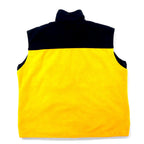 Columbia 90s Nylon Switch Full Zip Fleece Vest XL Yellow Polyester TITANIUM One Point Logo Embroidered Double Zip