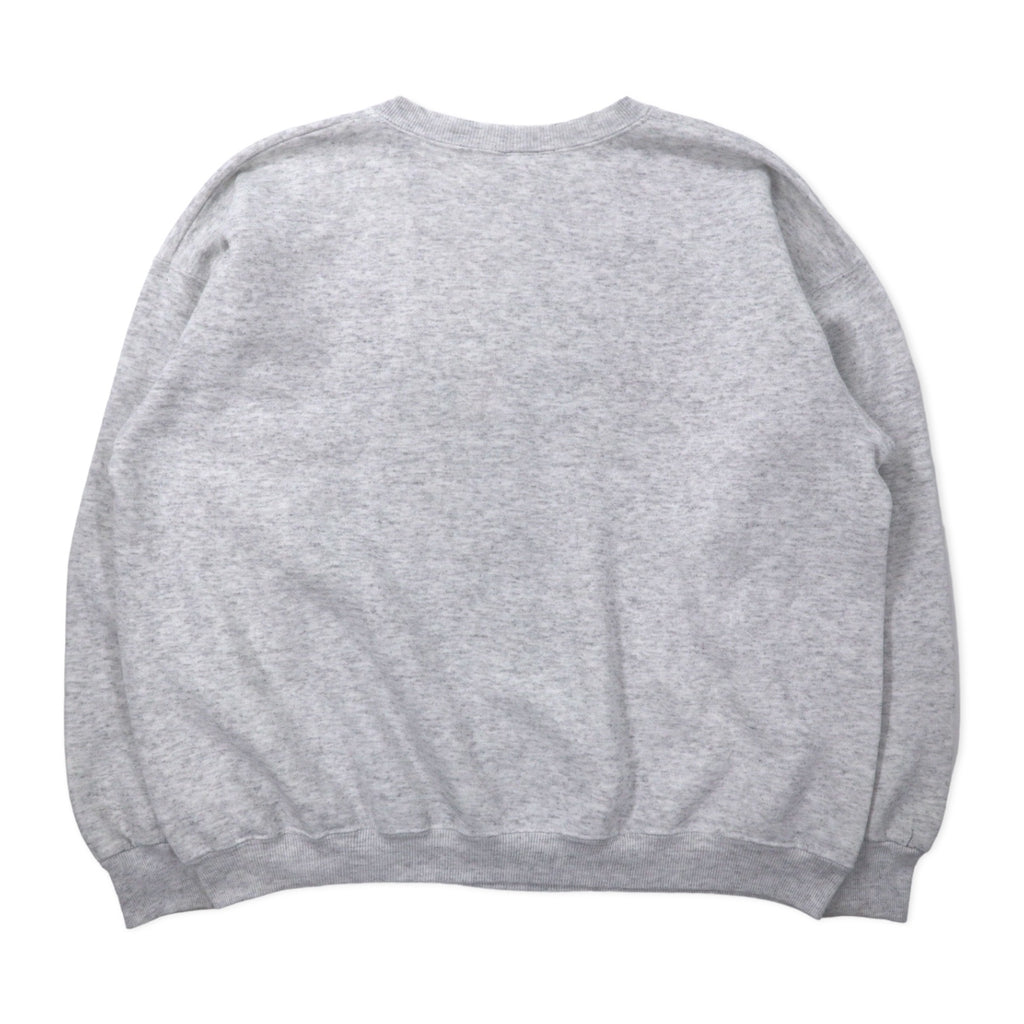 Lee USA Made 90s Character Embroidered Sweatshirt XL Grey Cotton Disney Mickey Mouse