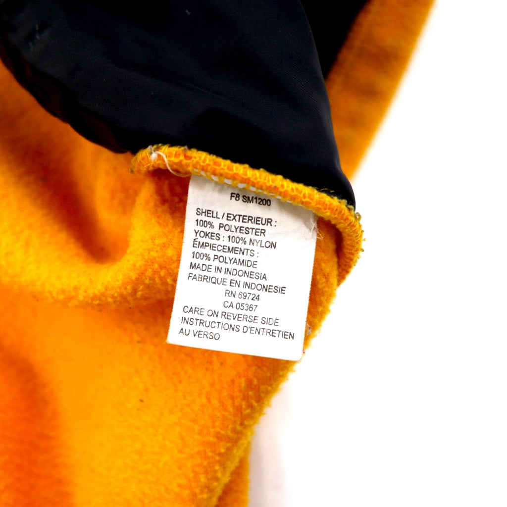 Columbia 90s Nylon Switch Full Zip Fleece Vest XL Yellow Polyester TITANIUM One Point Logo Embroidered Double Zip