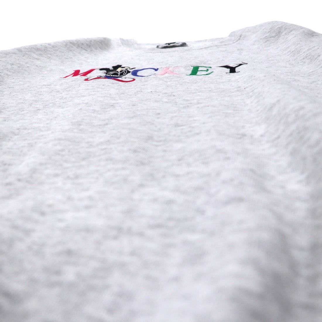 Lee USA Made 90s Character Embroidered Sweatshirt XL Grey Cotton Disney Mickey Mouse