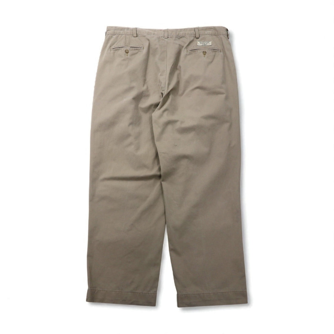 Polo by Ralph Lauren 90年代 ポロチノ ANDREW PANT 2タック ワイド チノパンツ L ベージュ