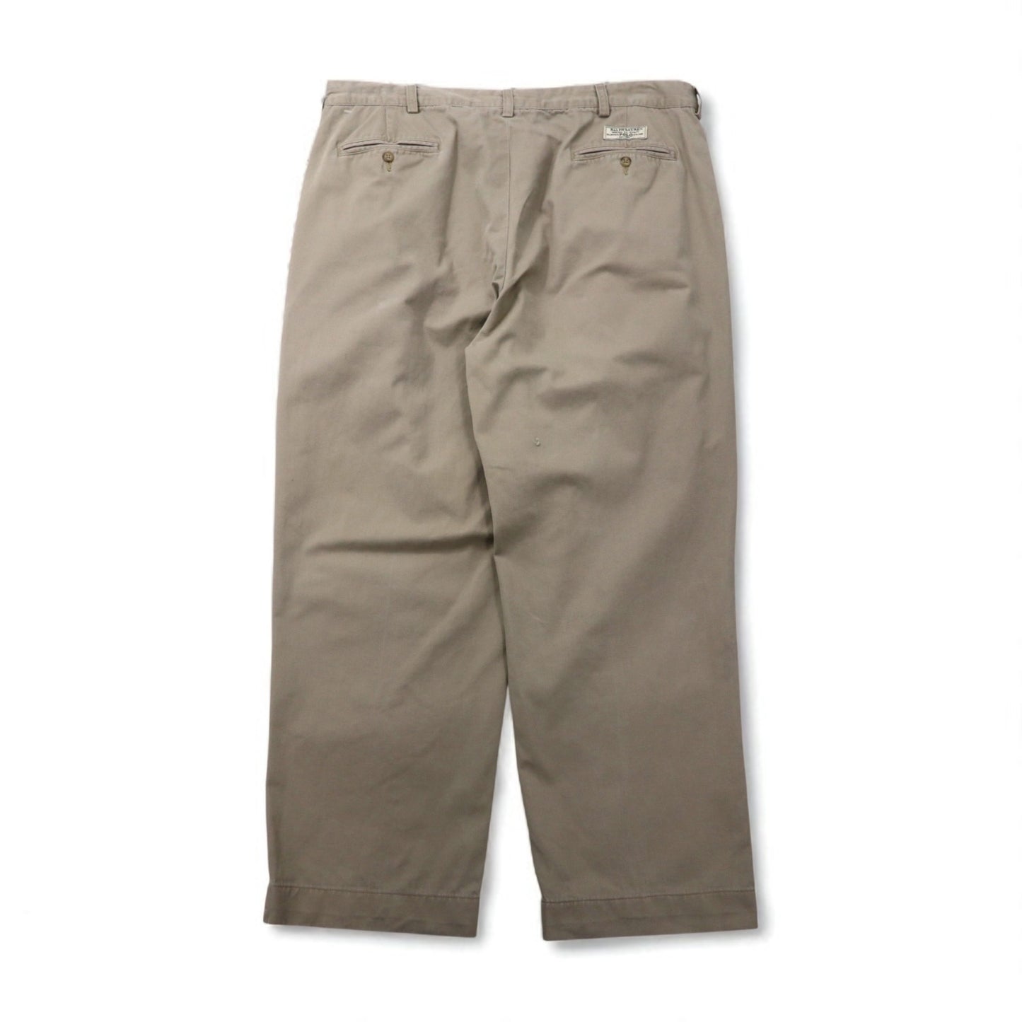Polo by Ralph Lauren 90年代 ポロチノ ANDREW PANT 2タック ワイド チノパンツ L ベージュ