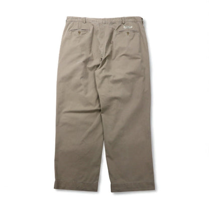 Polo by Ralph Lauren 90年代 ポロチノ ANDREW PANT 2タック ワイド チノパンツ L ベージュ