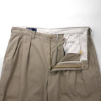 Polo by Ralph Lauren 90年代 ポロチノ ANDREW PANT 2タック ワイド チノパンツ L ベージュ