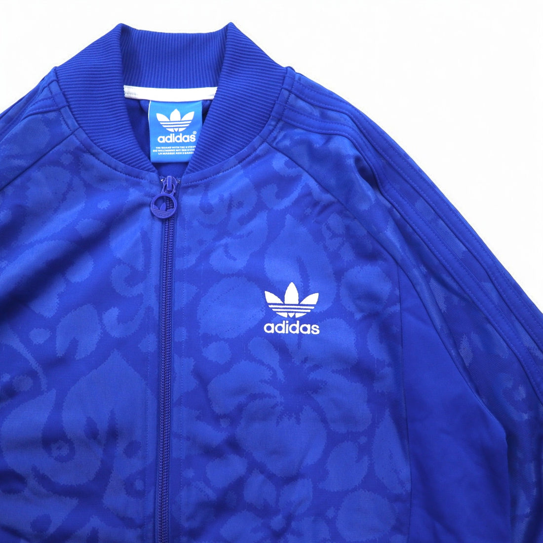 adidas originals ATP Hawaii Superstar track jacket jersey S blue all-over hibiscus trefoil logo 3 stripes Z47787