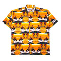 日本然リトテ-古着オンライン-90年代 SKOOPS WORLDWIDE 総柄 グラフィック シャツ アロハシャツ XXL イエロー ポリエステル ビッグサイズ-90's SKOOPS WORLDWIDE patterned graphic shirt Hawaiian Shirt XXL yellow polyester big size