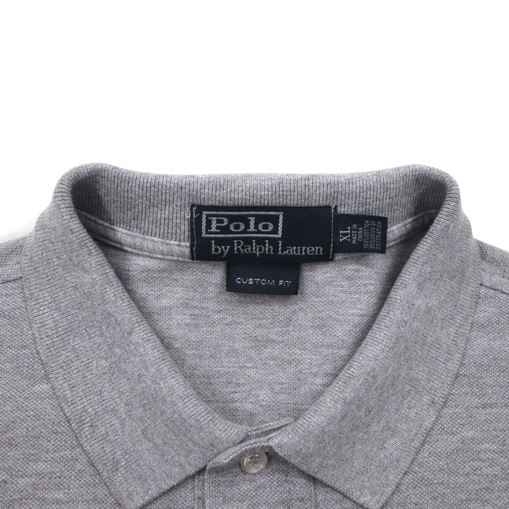 Polo by Ralph Lauren Polo Shirt, XL, Grey, Cotton, Pique, Small Pony Embroidery